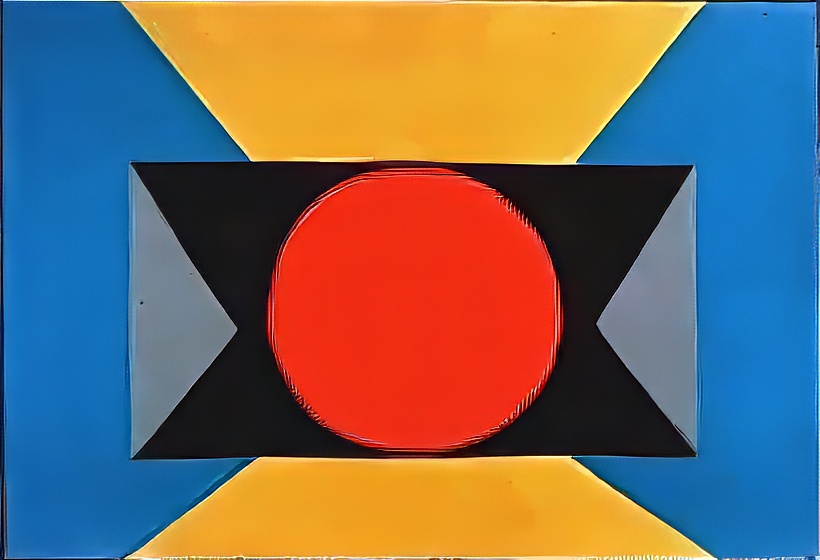 Untitled (Bright Orange Circle)