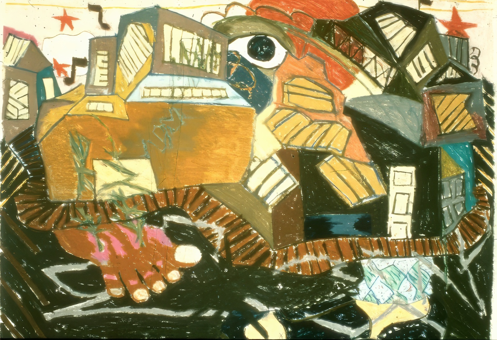 Cityscape with Large Eye