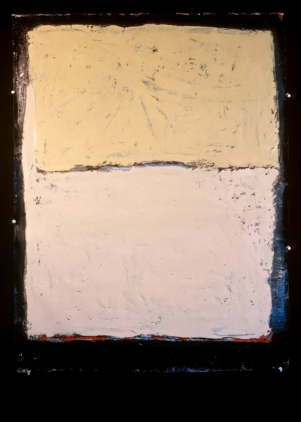 Salmon and Creme Painting