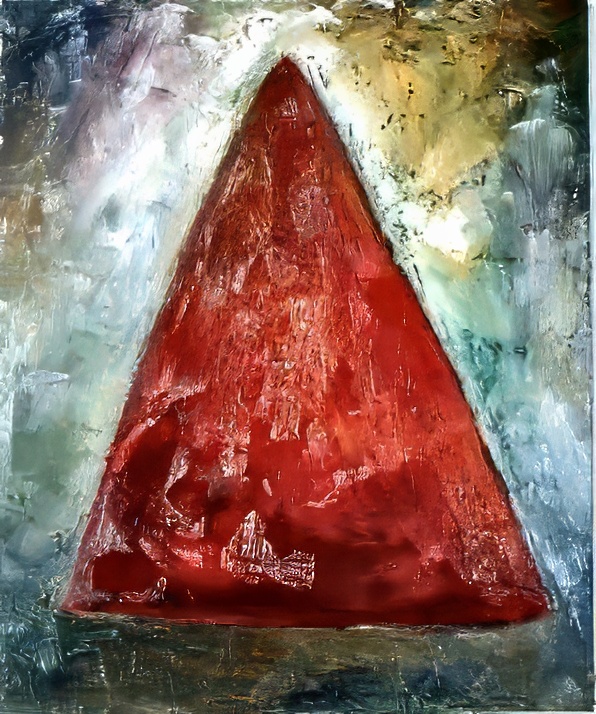 Red Triangle with Halo