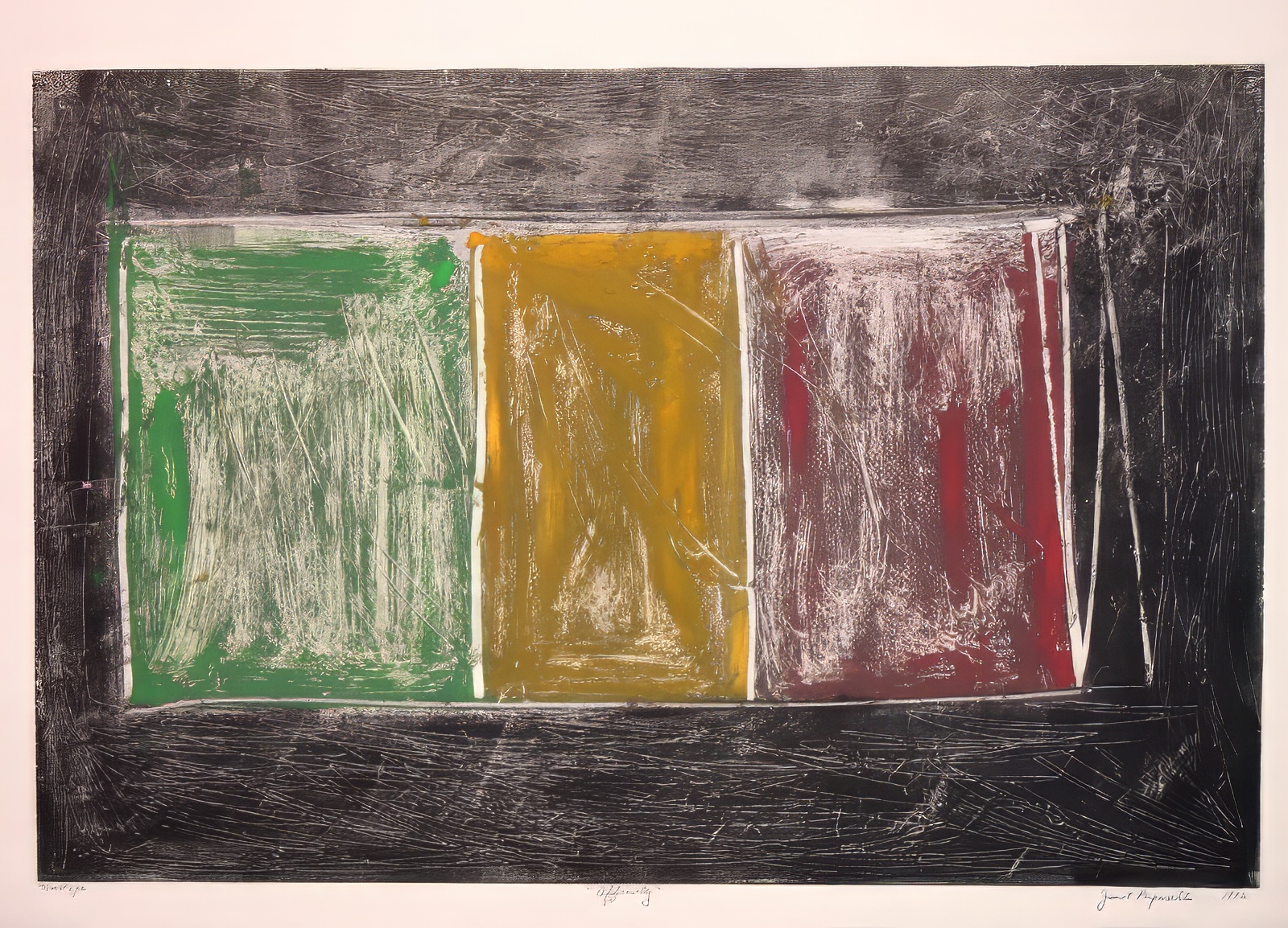 Affinity to Rodchenko (green, yellow, red   Monotype
