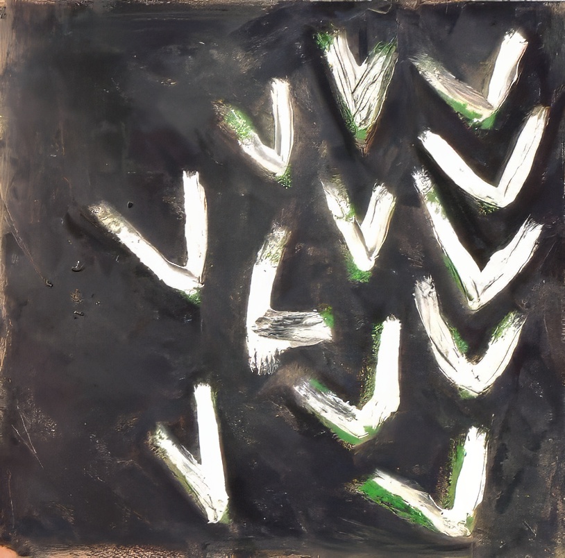 Plunging White Forms