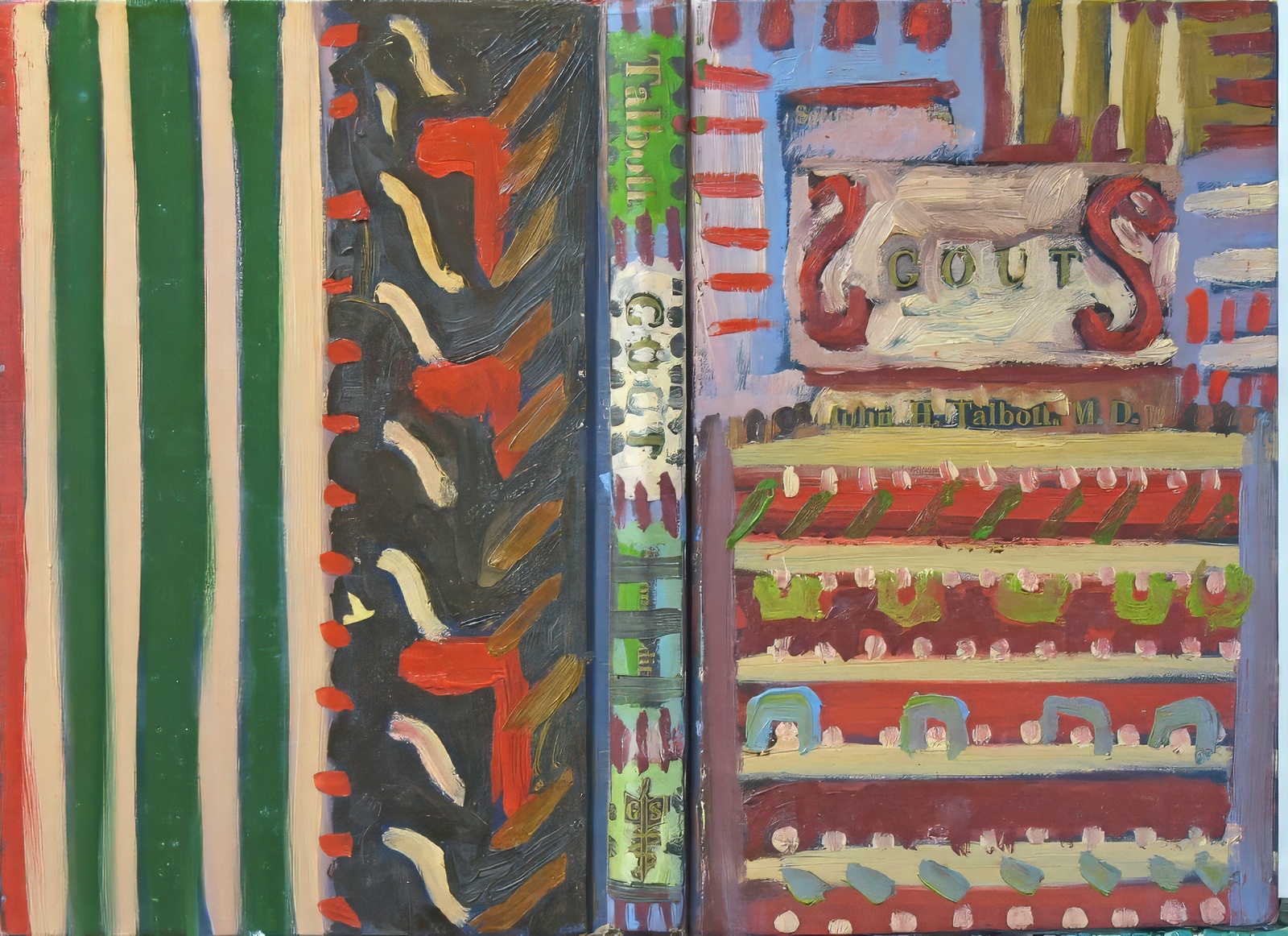 Gout Book      Oil on Book Cover