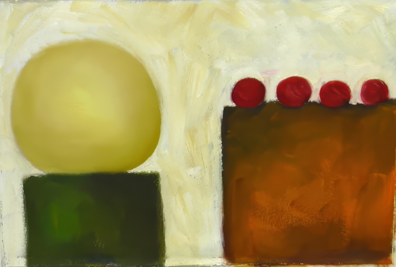 YELLOW SPHERES, RED BALLS