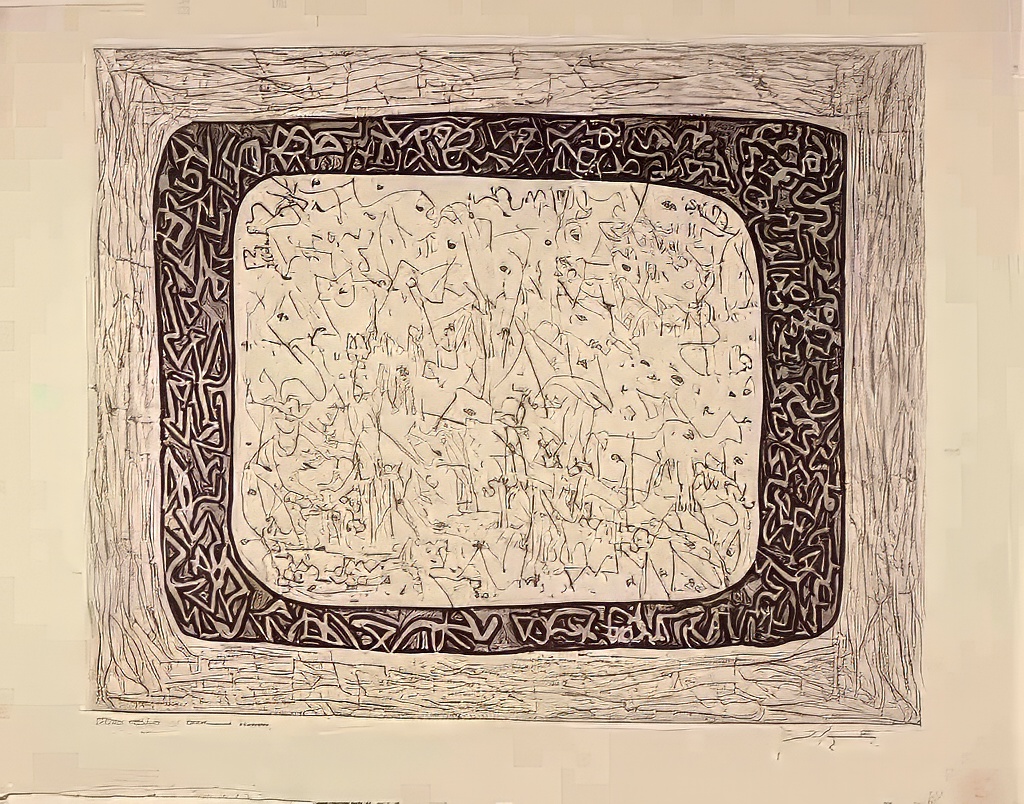 Black & White Intaglio Print