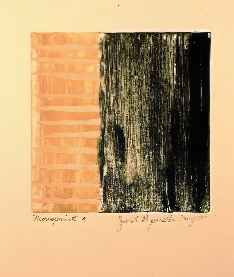 Monoprint A  (Tan & Black)