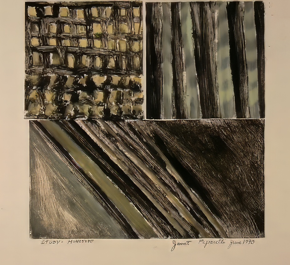 Study   Monotype (3 plates)  11"x13"