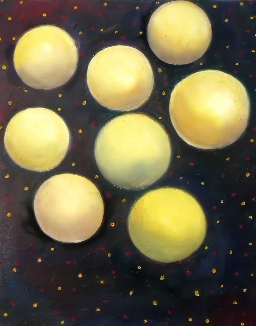 Yellow Spheres, Yellow Dots