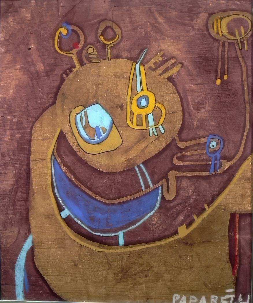 Batik and Oil Crayon/Cotton Fabric