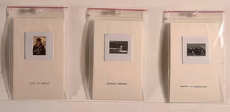 Positives from “Positive/Negative”  Positives of altered slides mounted in slide frames