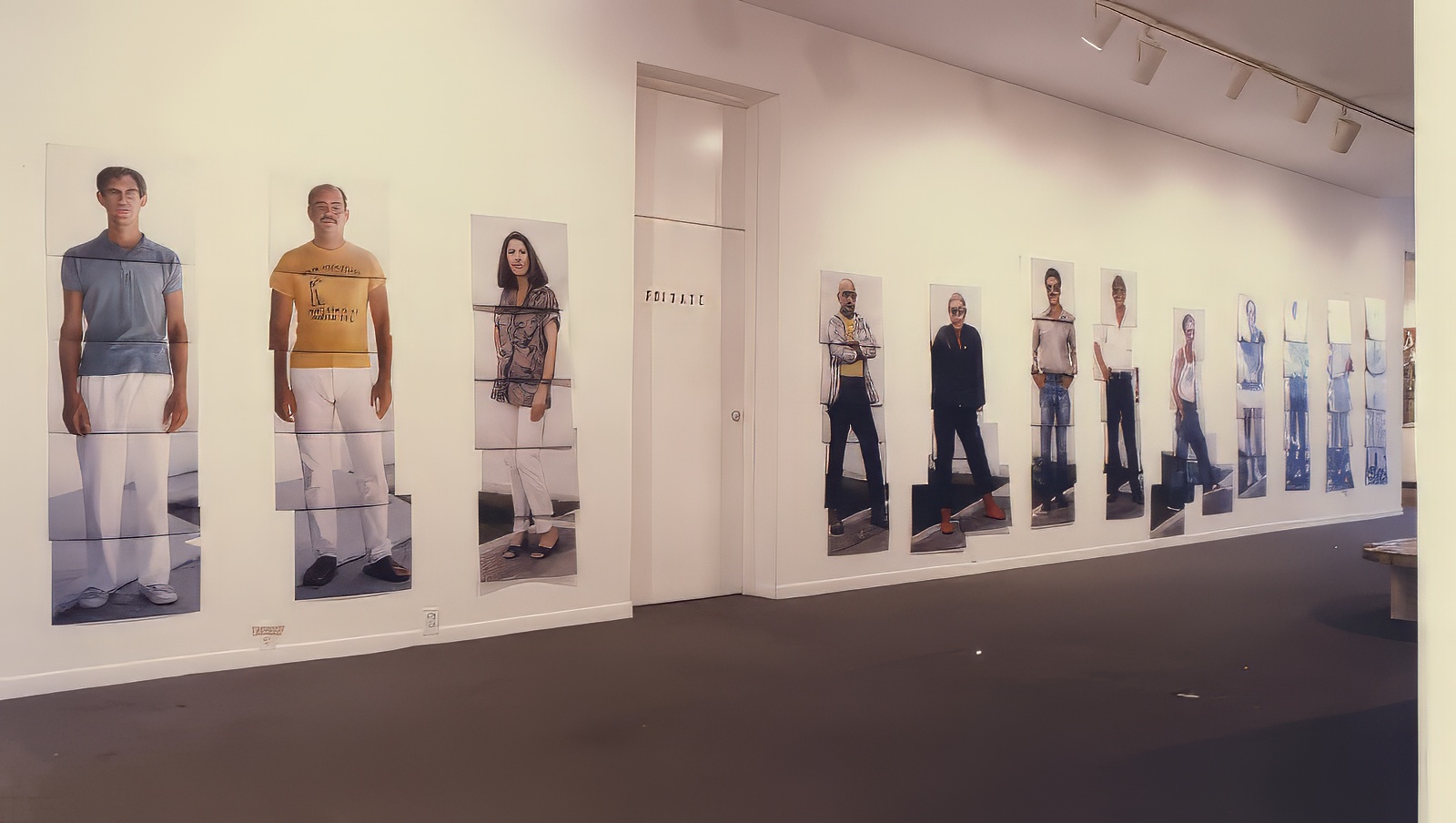 Photos of Nadaistas line the entrance wall to the Cuban Museum Nada Exhibiton