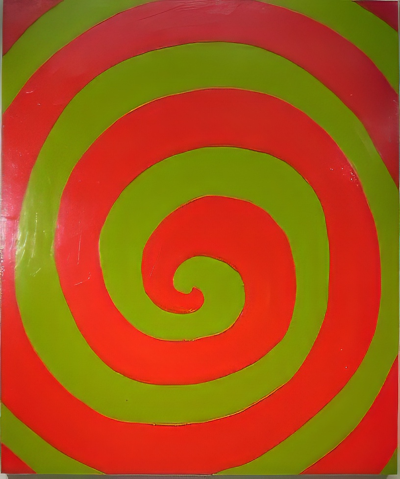 Spiral IV   Modeling Paste, Acrylic and Oil on Canvas    72" x 60"    No. 682